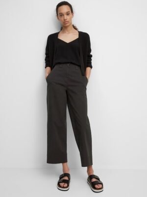 Marc O'Polo Broek model LANDE wide dusty black