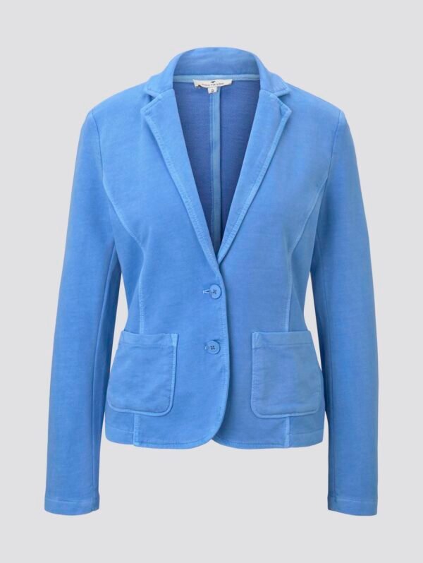 TOM TAILOR Sweat Blazer met Color Wash