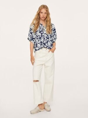 Mango  Soepelvallende blouse met bloemetjesprint