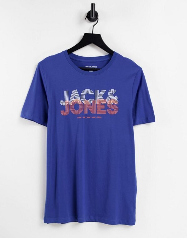 Jack & Jones - T-shirt met groot logo in blauw