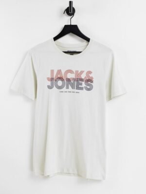 Jack & Jones - T-shirt met groot logo in wit