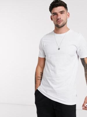 Jack & Jones Essentials - T-shirt met ronde hals in wit van organisch katoen