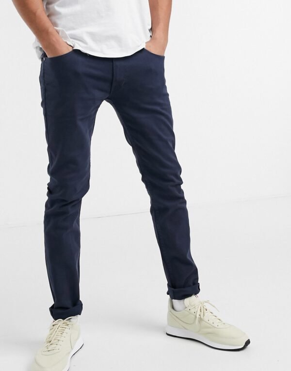 Jack & Jones Intelligence - Broek met skinny-fit in marineblauw