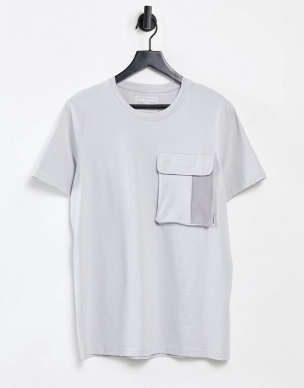 Jack & Jones Core - T-shirt met zak in grijs