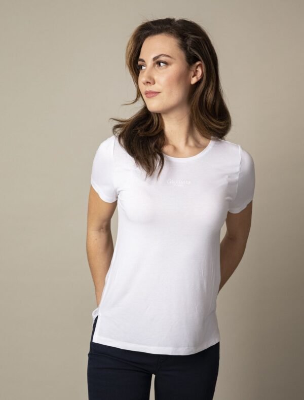 Cavallaro Napoli Dames Adriana T-shirt - Wit -