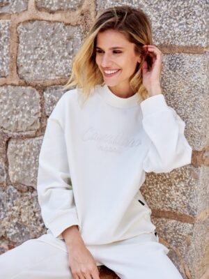 Cavallaro Napoli Dames Sweater - Alia Sweat - Off white -