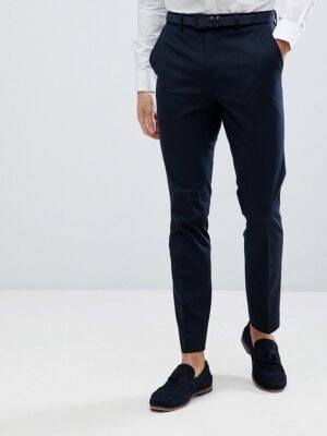 Jack & Jones - Premium slim-fit pantalon in marineblauw