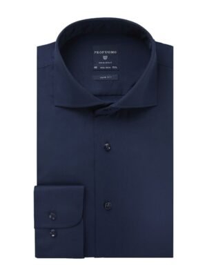 Profuomo heren navy twill overhemd Originale