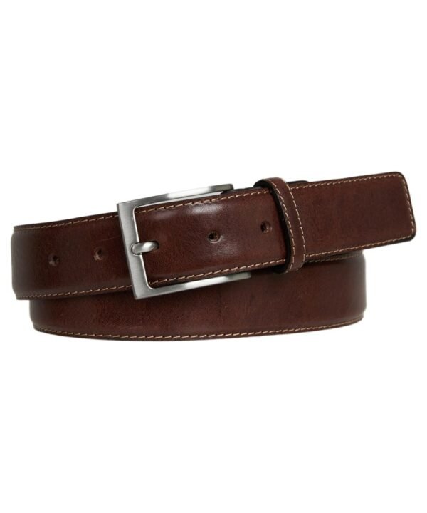 Profuomo heren bruine lederen riem