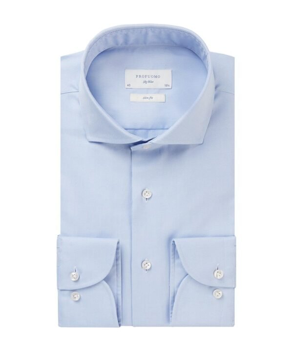 Profuomo heren licht blauw oxford overhemd Sky Blue