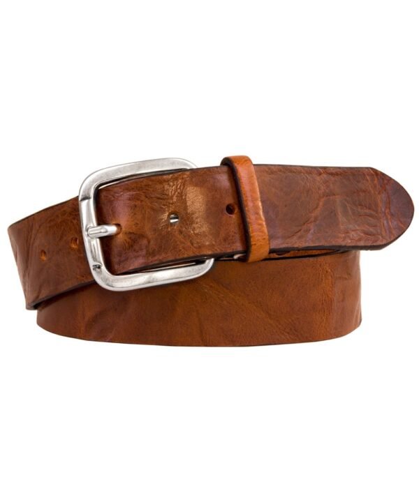 Profuomo heren cognac jeans lederen riem