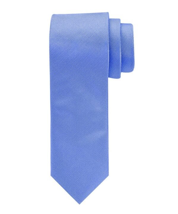 Profuomo heren blauwe oxford zijden stropdas