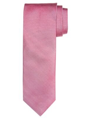 Profuomo heren roze oxford zijden stropdas