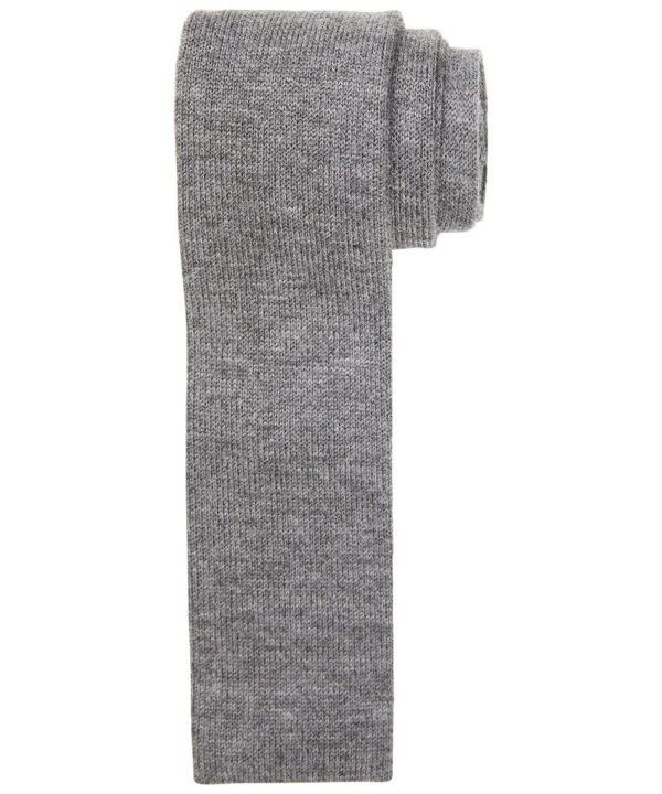 Profuomo heren grey knitted kasjmier stropdas