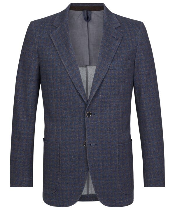 Profuomo heren blauw geruit colbert