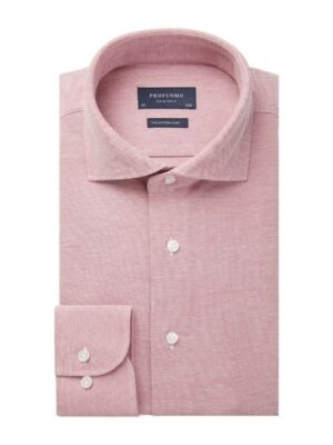 Profuomo heren roze knitted overhemd Originale