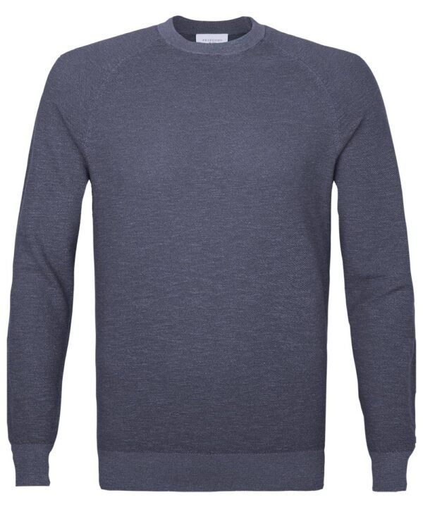 Profuomo heren navy ronde hals pullover