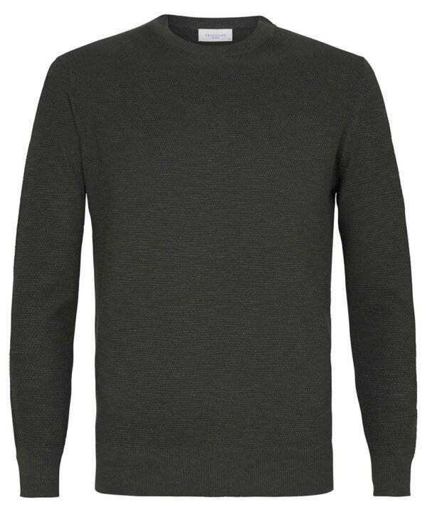 Profuomo heren groene crew neck trui