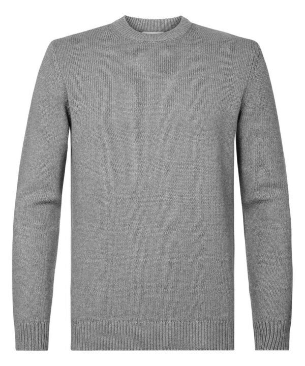 Profuomo heren grijze crew neck trui