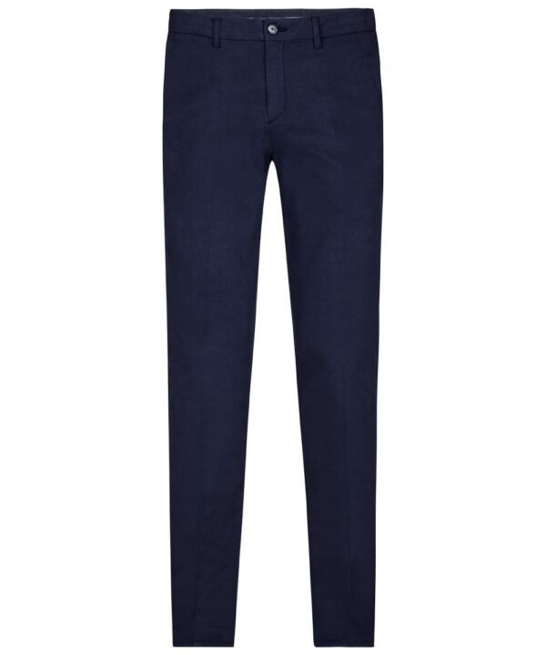 Profuomo heren navy garment dye chino