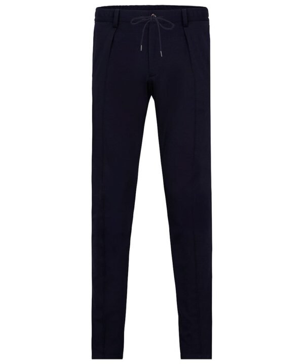 Profuomo heren navy knitted sportcord broek