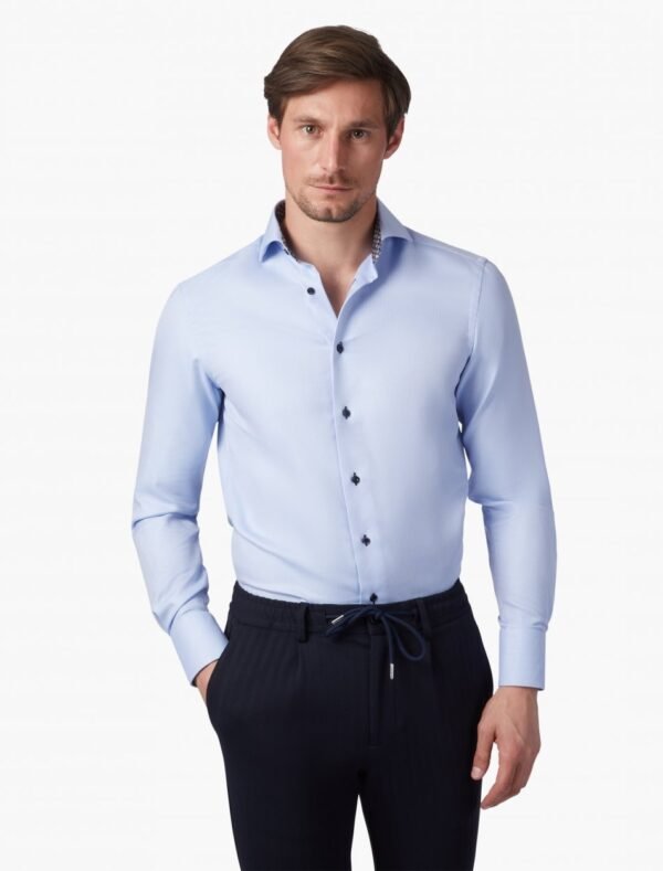 Cavallaro Napoli Heren Overhemd - Remolo Overhemd - Lichtblauw -