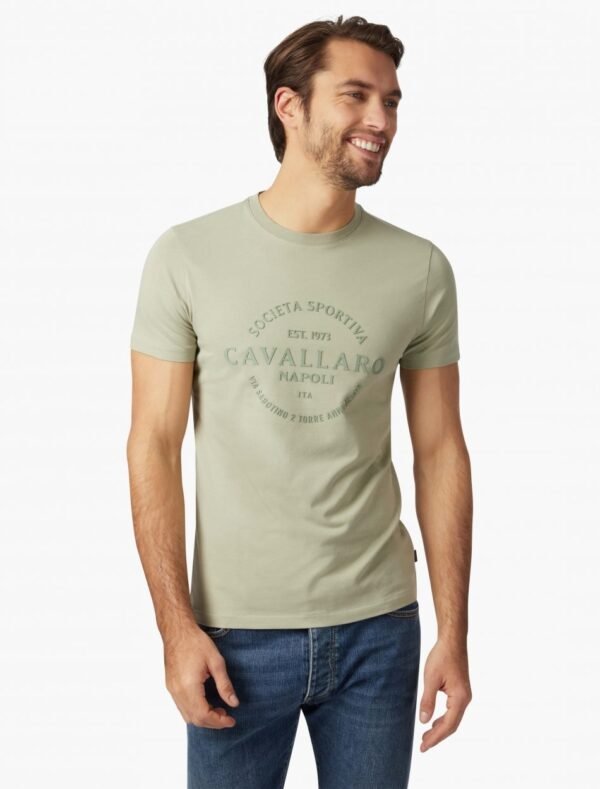 Cavallaro Napoli Heren Overhemd - Bettino T-Shirt - Lichtgroen -
