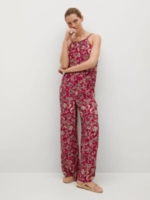 Mango  Lange jumpsuit met print