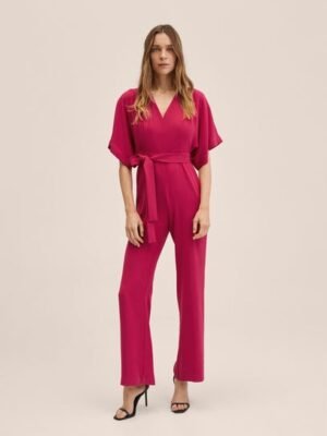 Mango  Lange jumpsuit met ceintuur