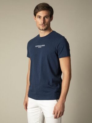 Cavallaro Napoli Heren Overhemd - Albaretto T-shirt - Donkerblauw -