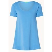 Benetton A-lijn mini T-shirt jurk met steekzakken